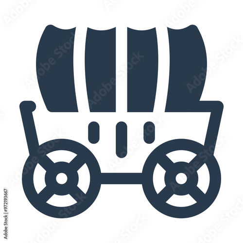 Covered Stagecoach Wagon Icon