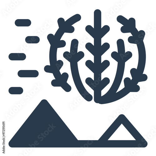 Tumbleweed Rolling Through the Desert Icon