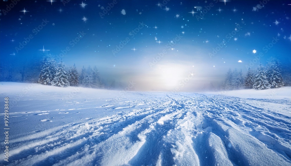 Obraz premium Tranquil winter landscape, perfect for winter-themed projects and nature photography
