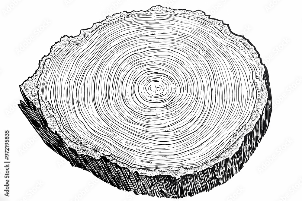 Fototapeta premium Background image of wood slice with detailed wooden texture for stocks.