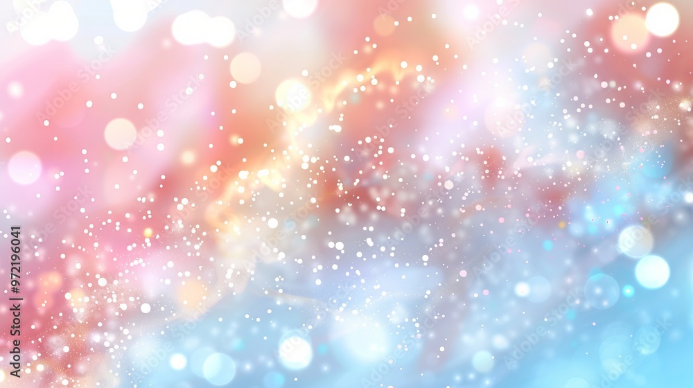 Obraz premium Abstract bokeh lights on dark background - elegant vector illustration for festive and creative designs