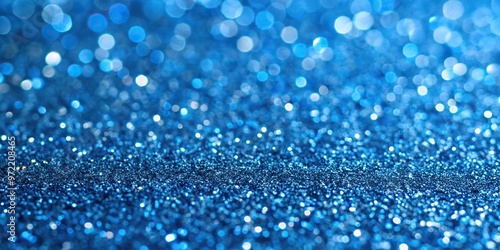 blue shiny glitter paper background pattern wallpaper from low angle