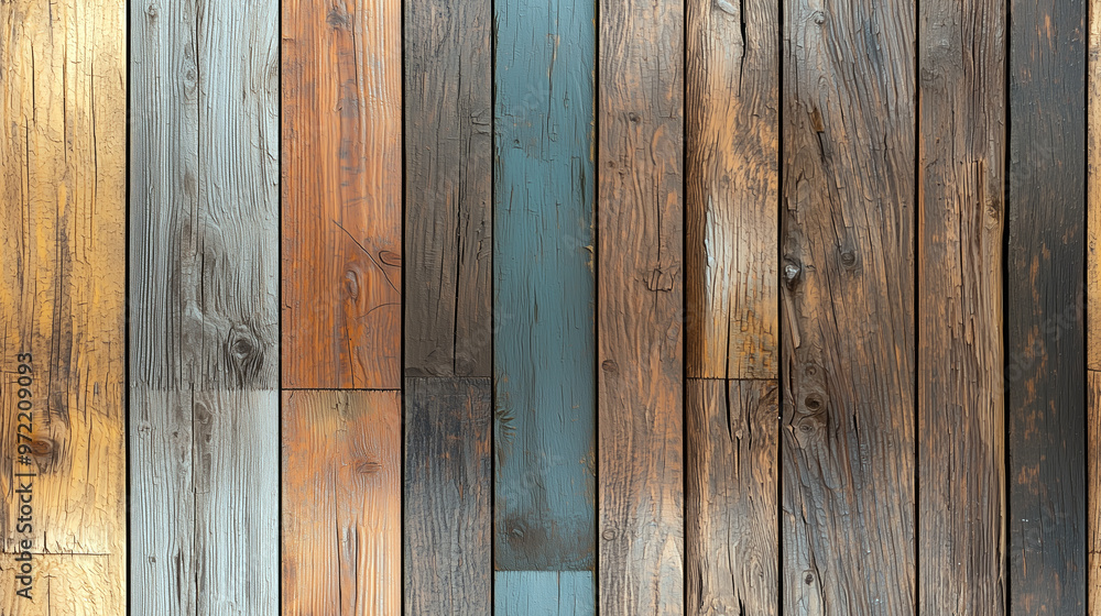 Fototapeta premium Rustic aged wooden planks