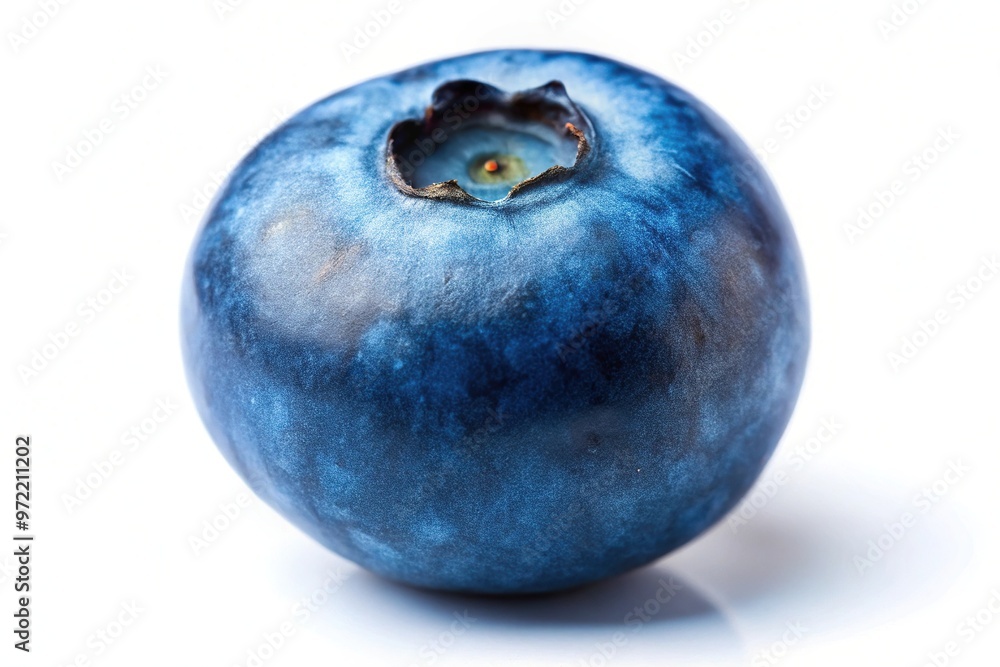 Blueberry or bilberry isolated on white background, seen from a low angle Blueberry or bilberry isolated on white background, seen from a low angle