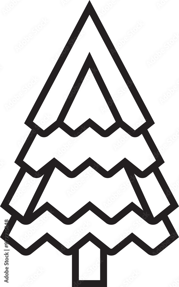 Christmas Tree Icon Line Art
Christmas Tree Icon Line Art