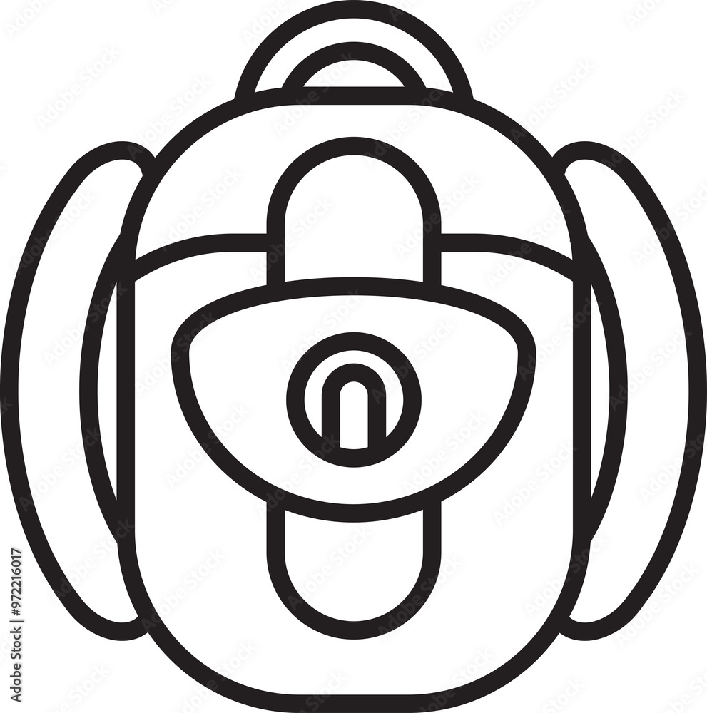 Backpack Icon Line Art Backpack Icon Line Art