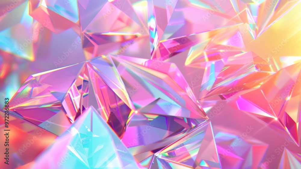 Shiny neon geometric pattern background photo with pastel gradients. Shiny neon geometric pattern background photo with pastel gradients.