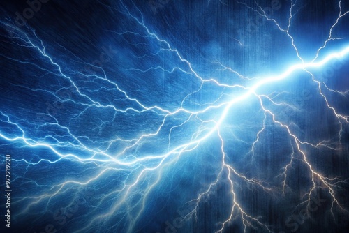 Bright curved lightning on isolated texture abstract nature thunder background leading lines photo