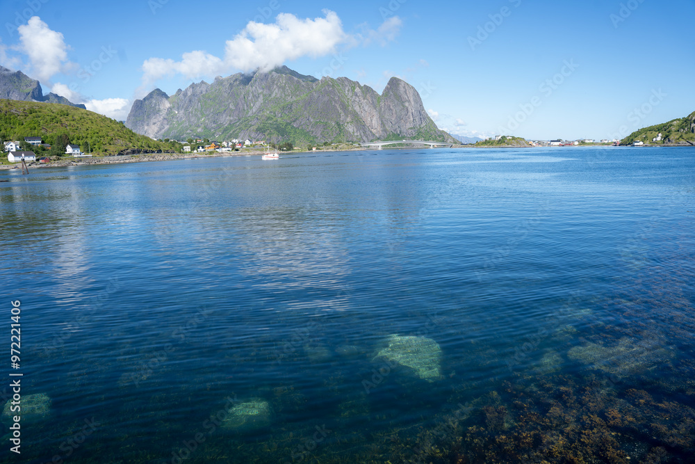 Fototapeta premium Norwegian fishing village Reine, Lofoten Islands
