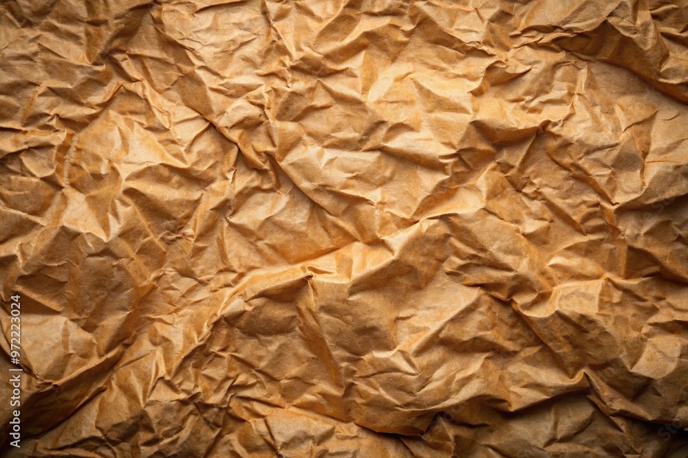 Brown crumpled paper texture background Brown crumpled paper texture background