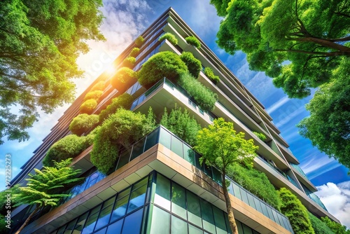 building with greenery on the side