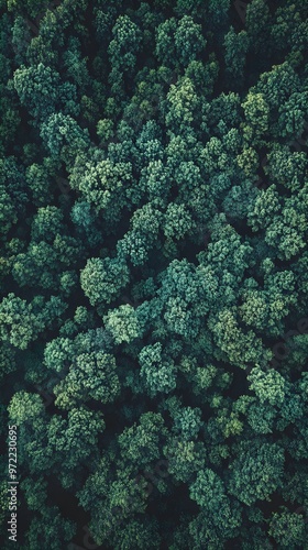 Forest and tree landscape texture abstract background, Aerial top view forest atmosphere area, Texture of forest view from above, Ecosystem and healthy ecology environment