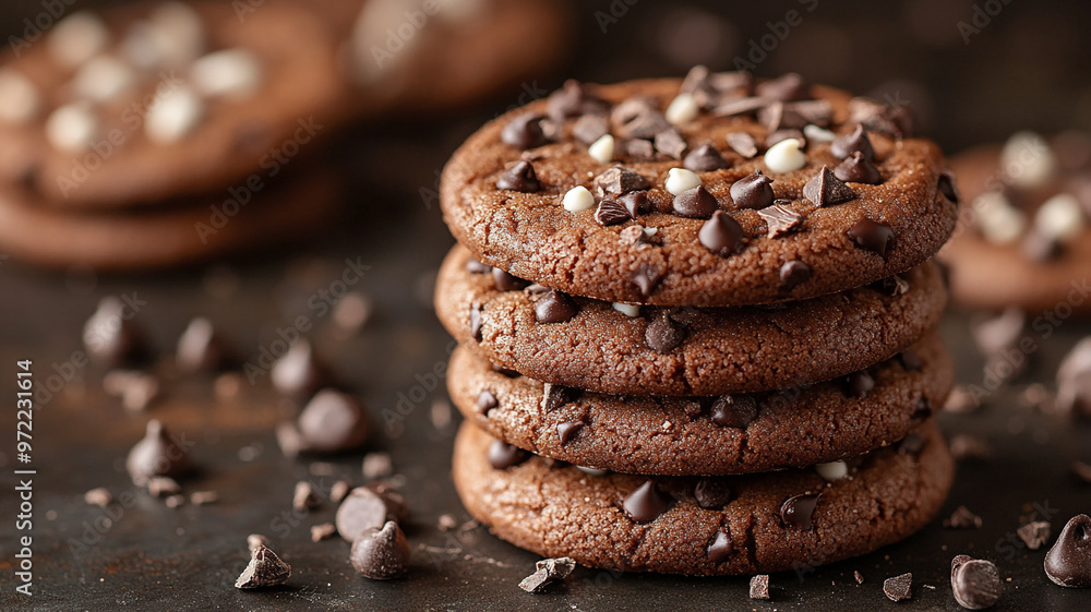 Cookies with chocolate chips. Cookies with chocolate chips.
