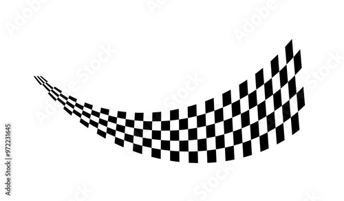 Race flag background. Checkered flag. Black and white checker. Finishing flag. Automotive graphics. Race motorsport concept. Vector illustration