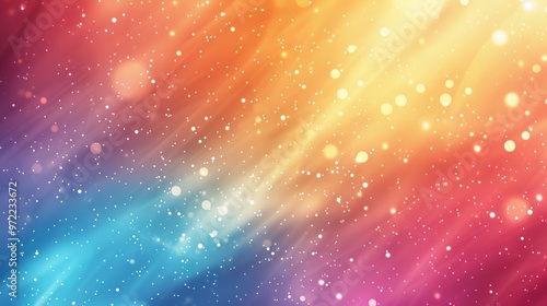 Vibrant and artistic bokeh background with colorful light effects for creative design projects