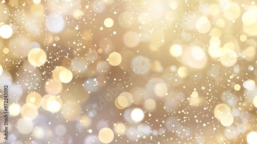 Golden bokeh blur abstract background with soft shimmering lights, perfect for festive designs, elegant visual effects, and luxurious event backdrops. © Ameer