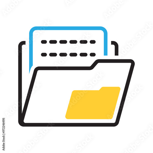Vector multicolor icon for Folder