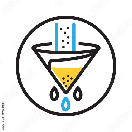 Vector multicolor icon for Filter