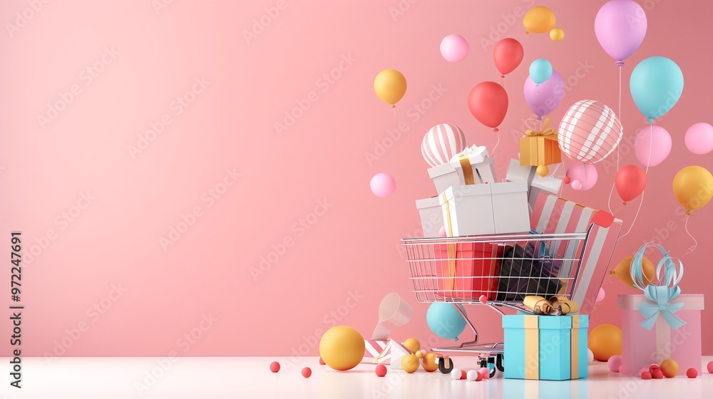 Personalized shopping experience, AI-driven recommendations, 3D illustration, customer engagement concept, copy space, Personalized shopping experience, AI-driven recommendations, 3D illustration, customer engagement concept, copy space,