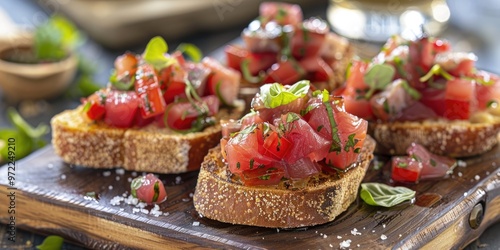 Tuna and Mackerel Bruschetta Delight photo