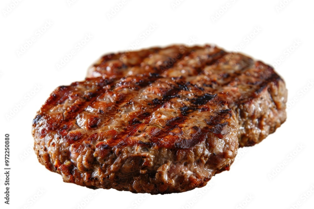 A juicy burger on a plate, perfect for food photography and advertisement A juicy burger on a plate, perfect for food photography and advertisement