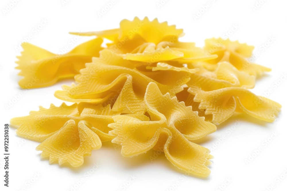 A pile of pasta on a white surface A pile of pasta on a white surface