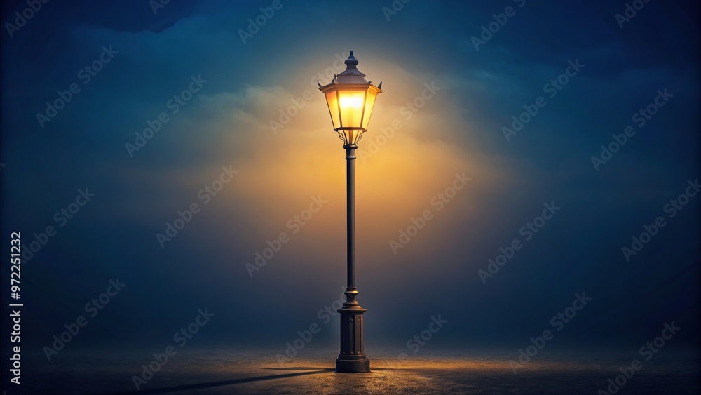 Single street light lamp post illuminating the dark night, casting a soft glow on the empty street below, perspective, darkness, evening, architecture, dusk,lonely, urban, serene Single street light lamp post illuminating the dark night, casting a soft glow on the empty street below, perspective, darkness, evening, architecture, dusk,lonely, urban, serene