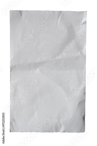 Foto Crumpled blank receipt paper