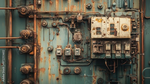 Rusty Industrial Control Panel