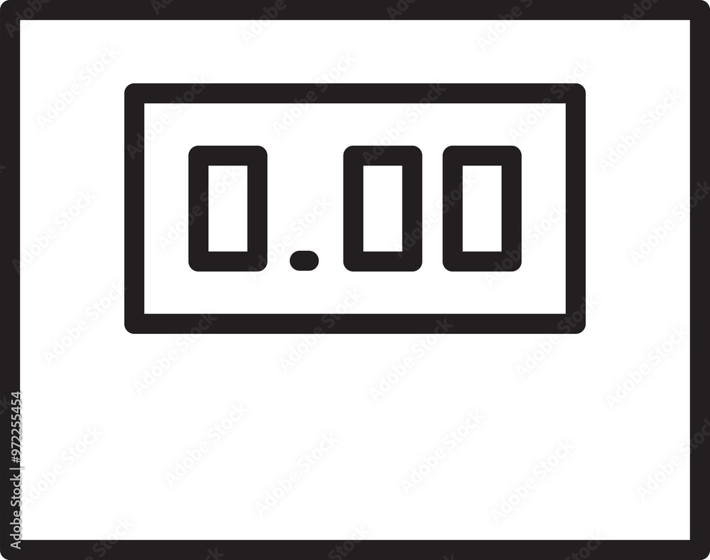 Weight Scale Line Icon Weight Scale Line Icon