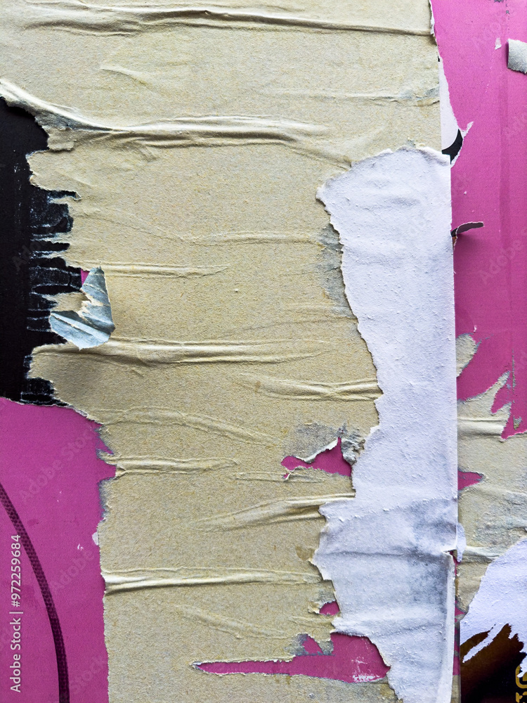 Grunge Revival: Evocative Textural Harmony in Old Poster-Inspired Backgrounds