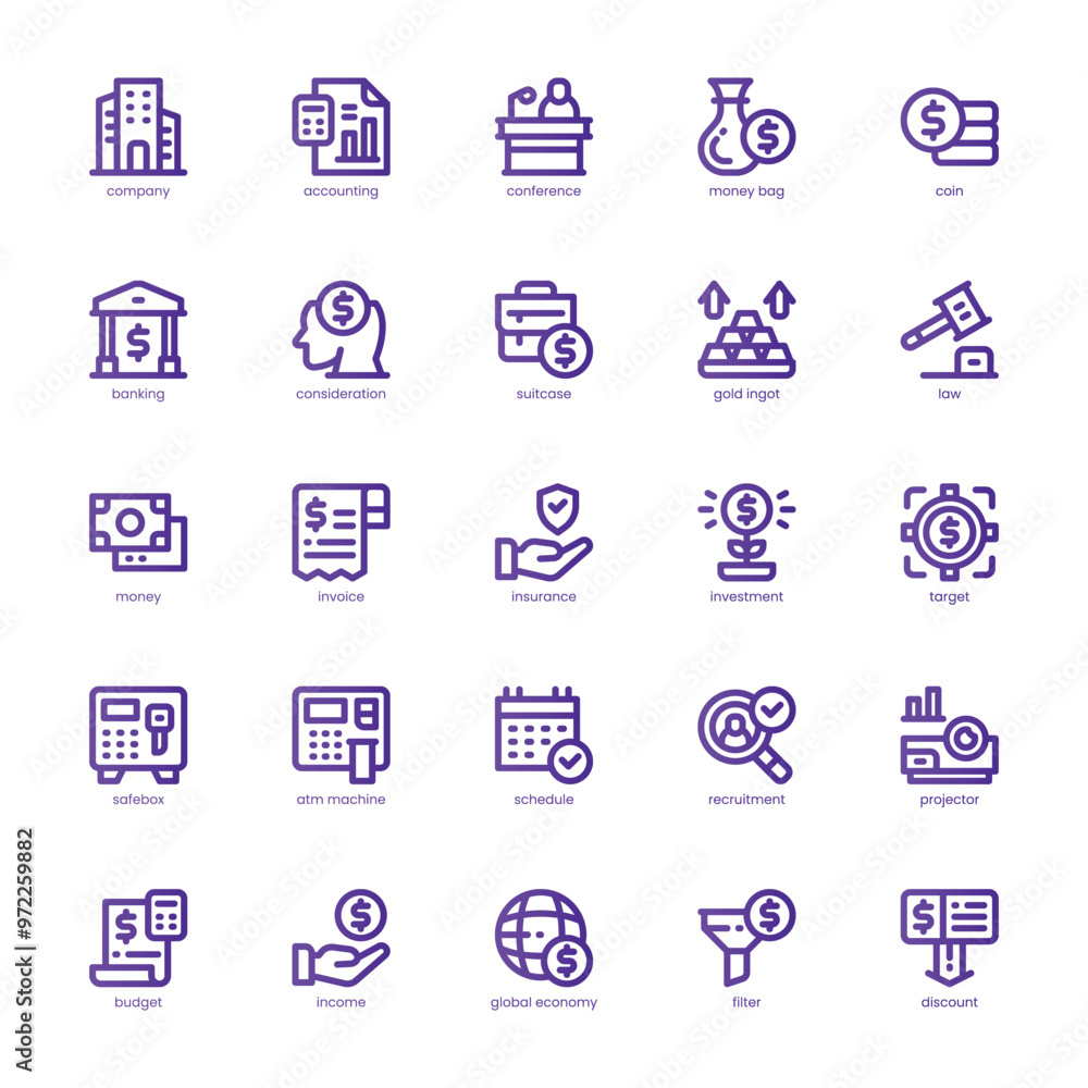 Company Accounting icon pack for your website, mobile, presentation, and logo design. Company Accounting icon basic line gradient design. Vector graphics illustration and editable stroke. Company Accounting icon pack for your website, mobile, presentation, and logo design. Company Accounting icon basic line gradient design. Vector graphics illustration and editable stroke.