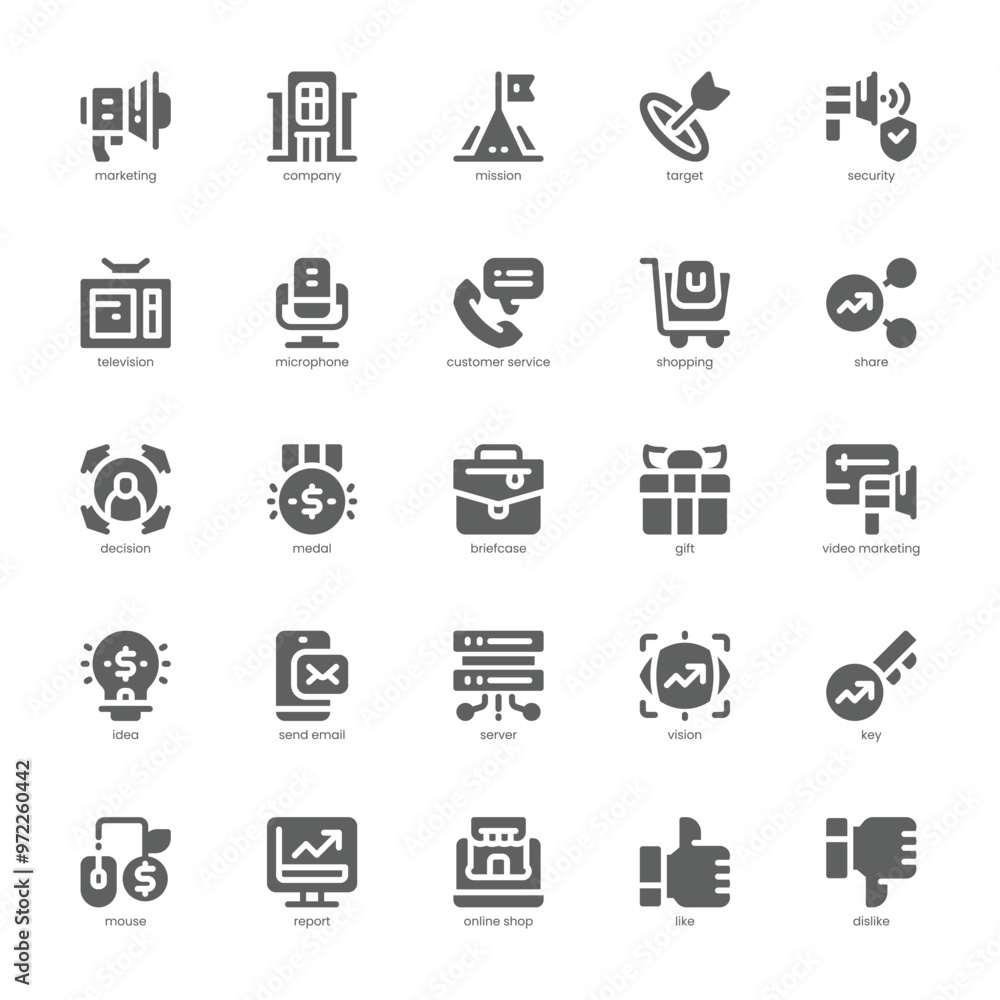 Company Marketing icon pack for your website, mobile, presentation, and logo design. Company Marketing icon glyph design. Vector graphics illustration and editable stroke. Company Marketing icon pack for your website, mobile, presentation, and logo design. Company Marketing icon glyph design. Vector graphics illustration and editable stroke.