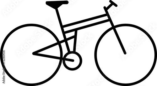 bicycle logo design icon, sports, fast, speed, template silhouette vector elements, symbol, vector, creative idea. Biking or Bicycle ride, isolated on transparent background, for sport, cycling or ui.