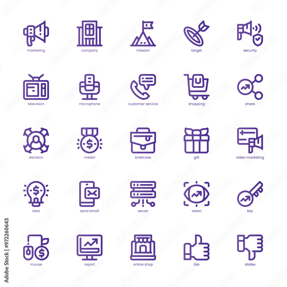 Company Marketing icon pack for your website, mobile, presentation, and logo design. Company Marketing icon basic line gradient design. Vector graphics illustration and editable stroke. Company Marketing icon pack for your website, mobile, presentation, and logo design. Company Marketing icon basic line gradient design. Vector graphics illustration and editable stroke.