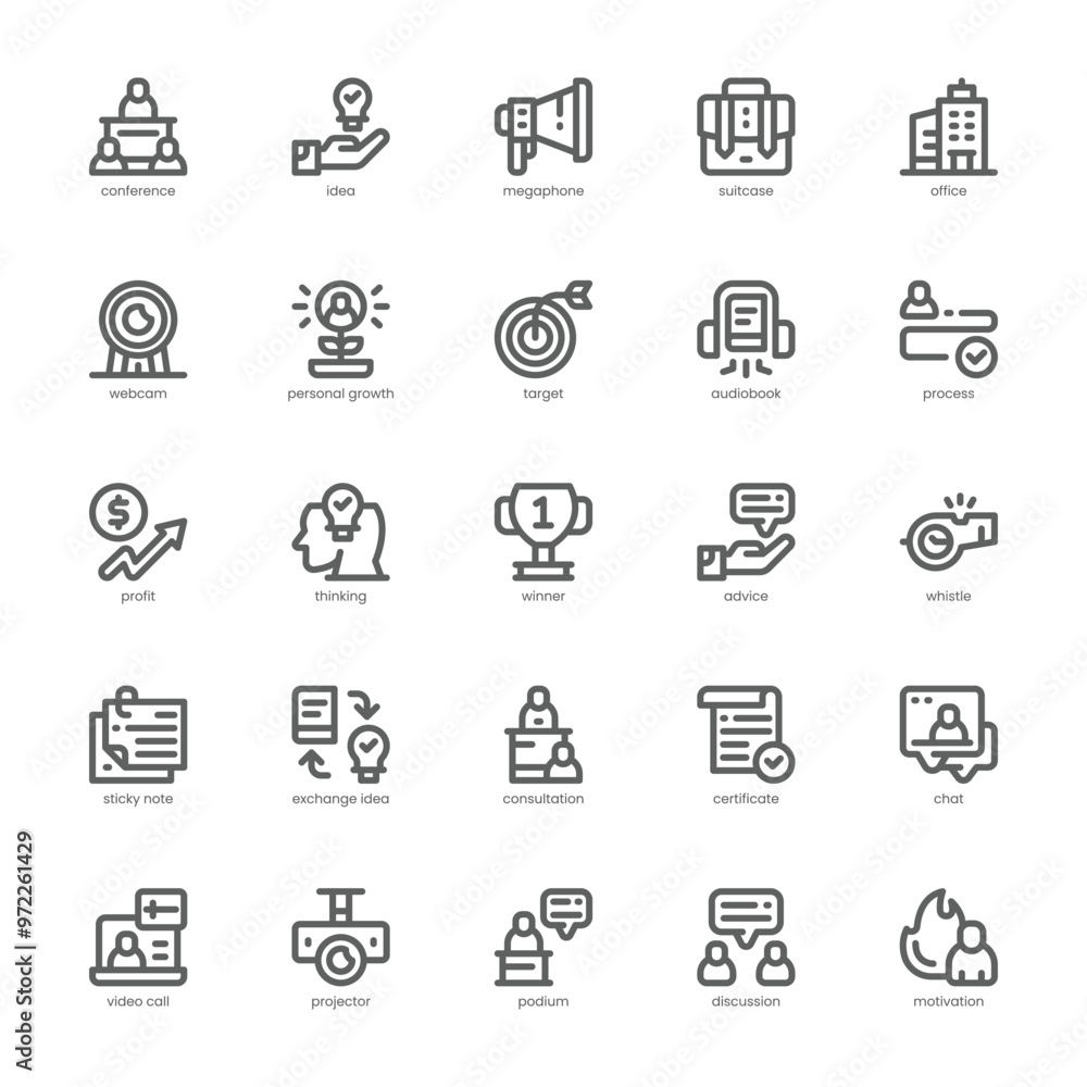 Company Training icon pack for your website, mobile, presentation, and logo design. Company Training icon outline design. Vector graphics illustration and editable stroke. Company Training icon pack for your website, mobile, presentation, and logo design. Company Training icon outline design. Vector graphics illustration and editable stroke.