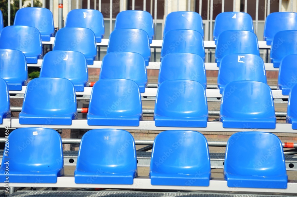 Naklejka premium empty stadium seats