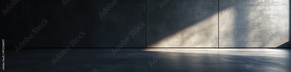 Floor texture in a dark studio, lighting effect creating depth, contemporary design, gentle ambient light. Floor texture in a dark studio, lighting effect creating depth, contemporary design, gentle ambient light.