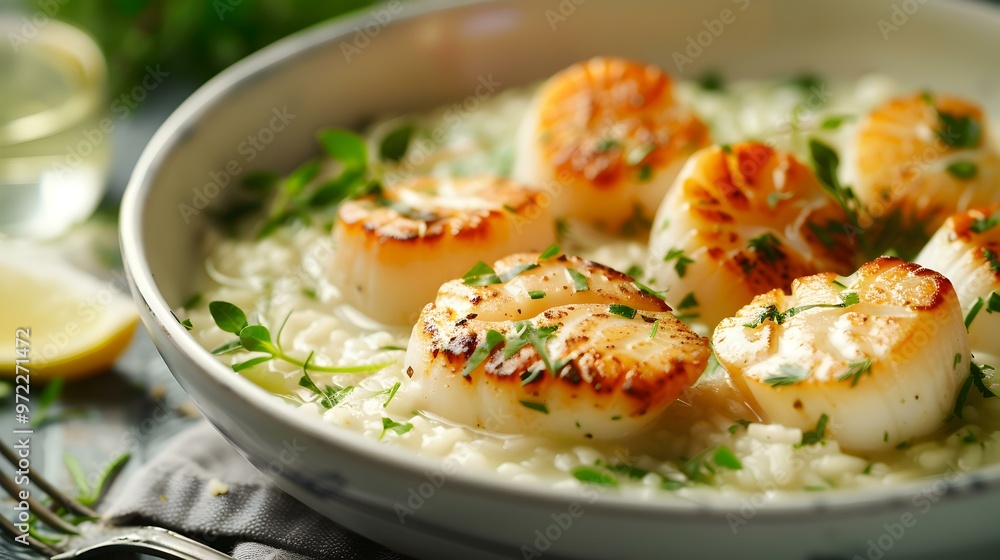 Scallops Risotto A Creamy Seafood Delight Scallops Risotto A Creamy Seafood Delight
