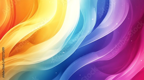 Abstract colorful background with a flowing, wave-like pattern.