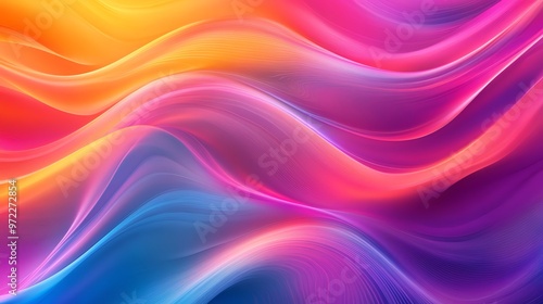 Abstract colorful background with flowing lines and vibrant colors.
