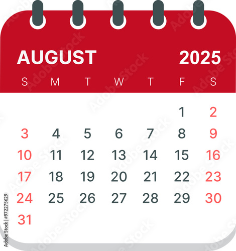 2025 calender-August	
