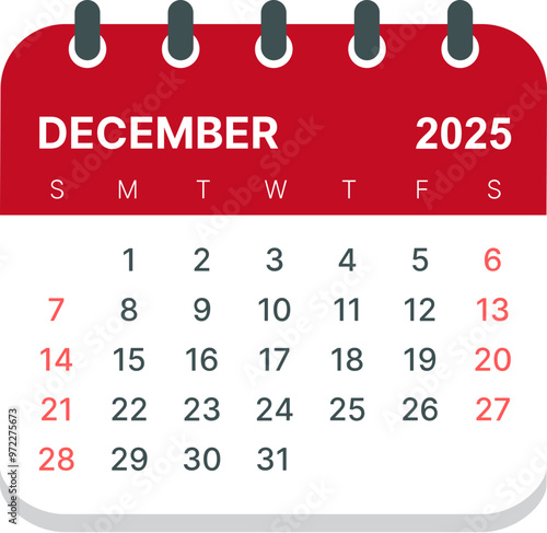 2025 calender-December	
