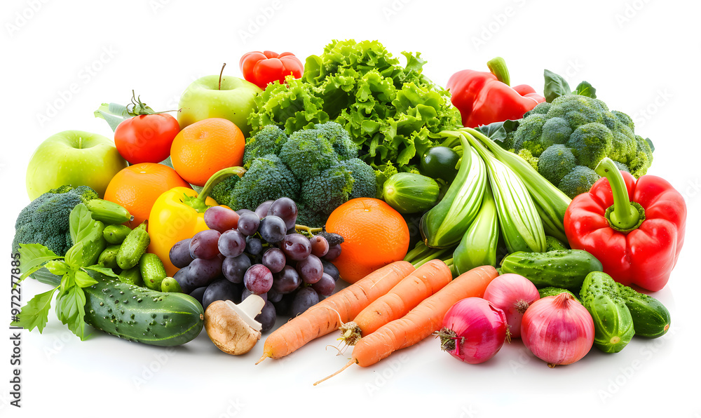 vegetable and fruits photo or illustrator on white background vegetable and fruits photo or illustrator on white background