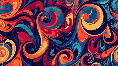 Abstract art seamless pattern wallpaper