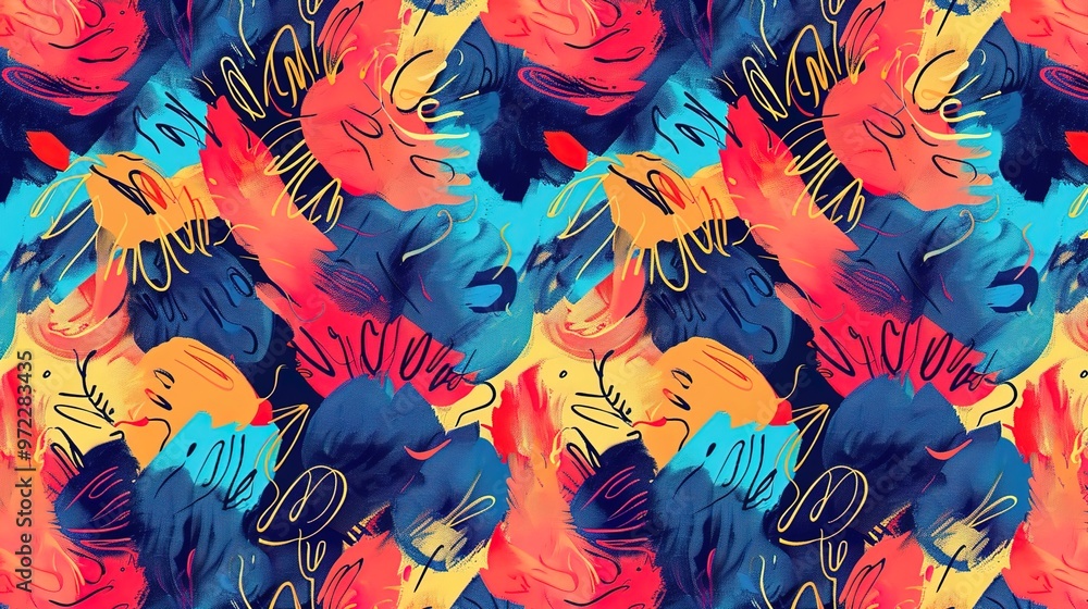 Abstract art seamless pattern wallpaper Abstract art seamless pattern wallpaper