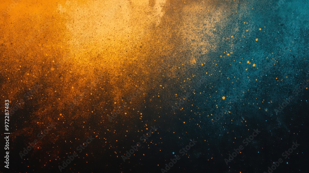 A vibrant abstract background with a dynamic blend of orange and blue hues, creating a captivating artistic effect. A vibrant abstract background with a dynamic blend of orange and blue hues, creating a captivating artistic effect.