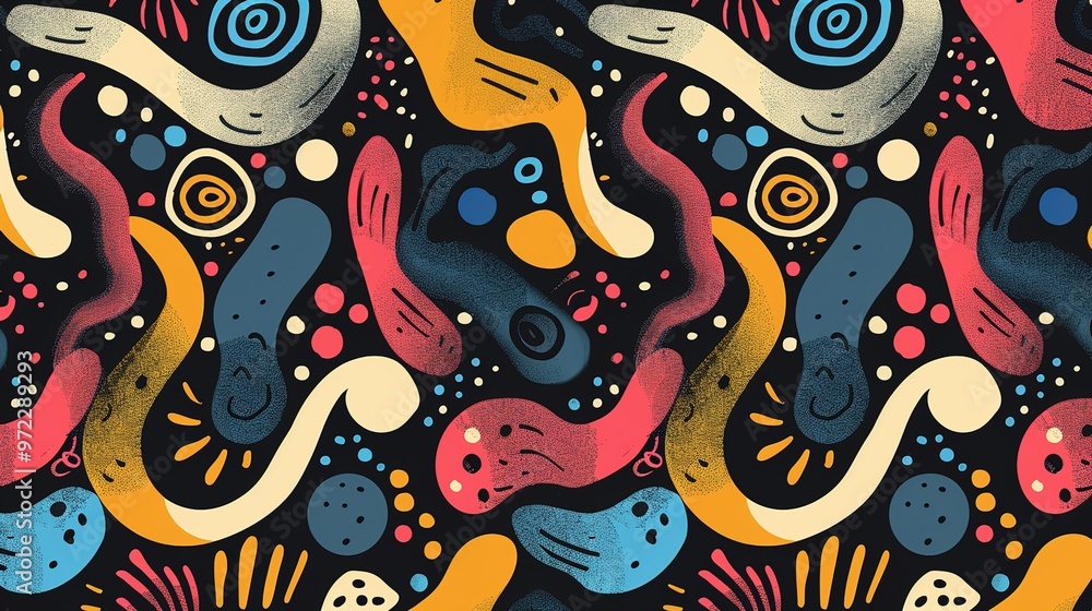 Naklejka premium Abstract pattern wallpaper