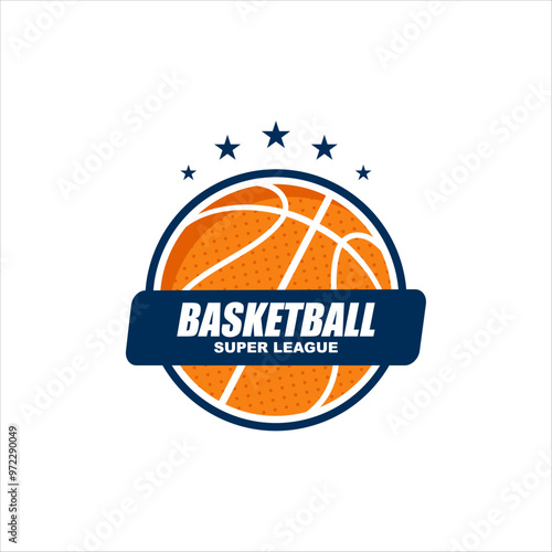 Modern professional basketball logo design