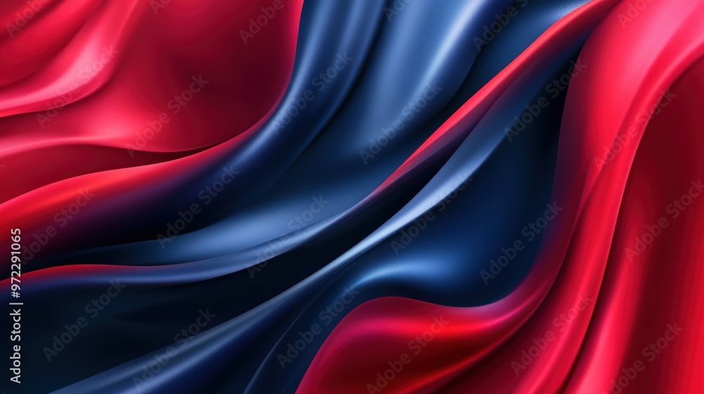 Abstract wavy design featuring red, blue, and black colors for modern backgrounds. Abstract wavy design featuring red, blue, and black colors for modern backgrounds.
